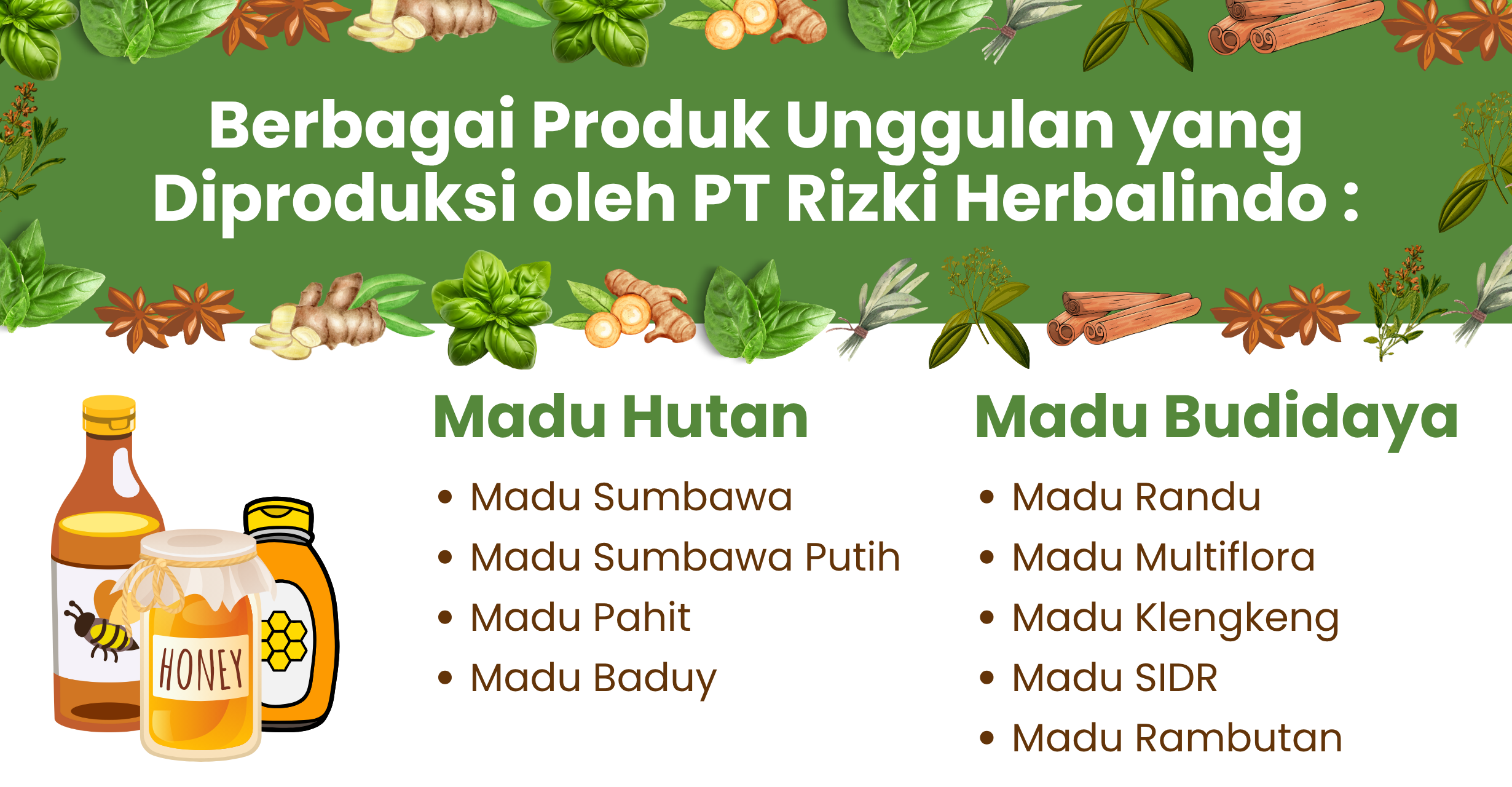 Maklon PT Rizki Herbalindo Madu Sumbawa